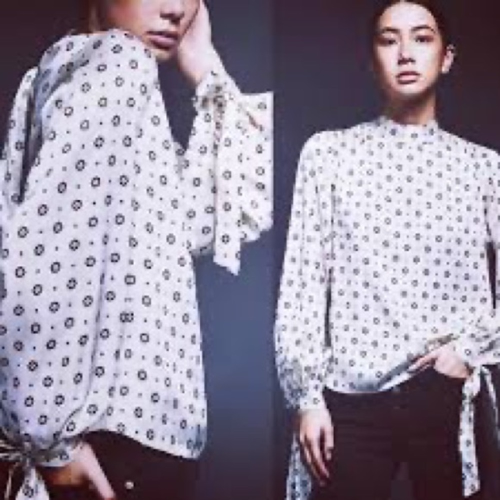 Anine Bing Esther 100% Silk Satin Top - Picture 2 of 11